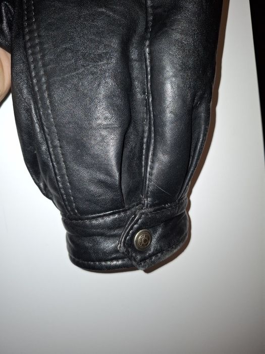 Kurtka skórzana, prawdziwa włoska skóra, wzrost 184-188 cm