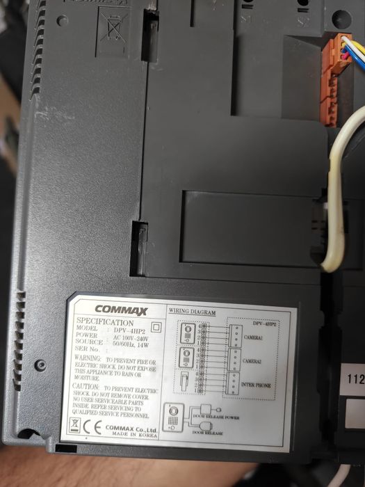 Video Porteiro 
Unidade interior e exterior
DPV-4HP2 e DRC-4BAN
Está t