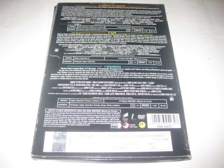 3 DVDs Featuring "Wesley Snipes" in Digipack Edition64409135182082121