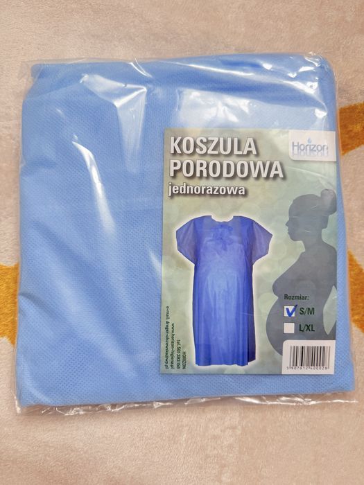 Jednorazowa koszula porodowa S/M nowa