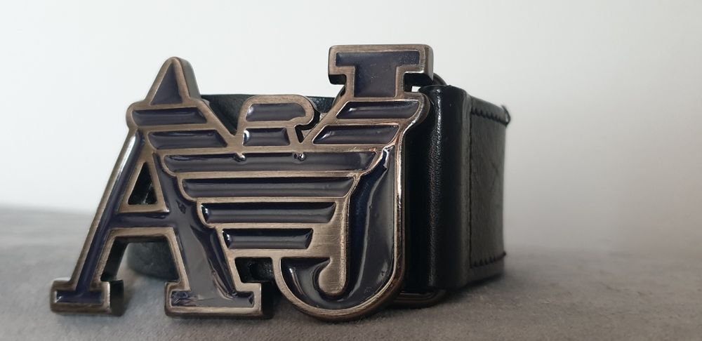 Pasek Armani Jeans Skóra Naturalna Made In Italy