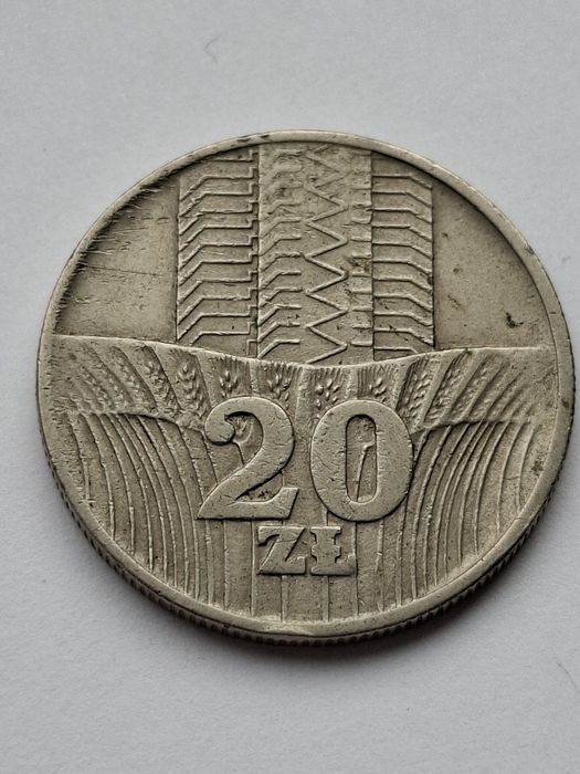 Moneta 20zł _ Kłosy _ Wieżowiec _ 1973 _ PRL