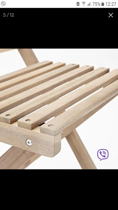 Стулья складные  пр. Вьетнам из массива гевеи