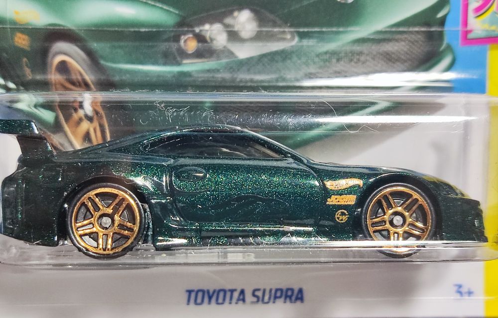 Hot Wheels Toyota Supra, metallic green