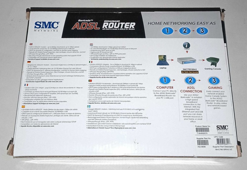 SMC Barricade Router SMC7901BRA264751404112258122