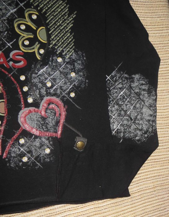 Camisola Ana Sousa Tam. S preta, estampada, molas