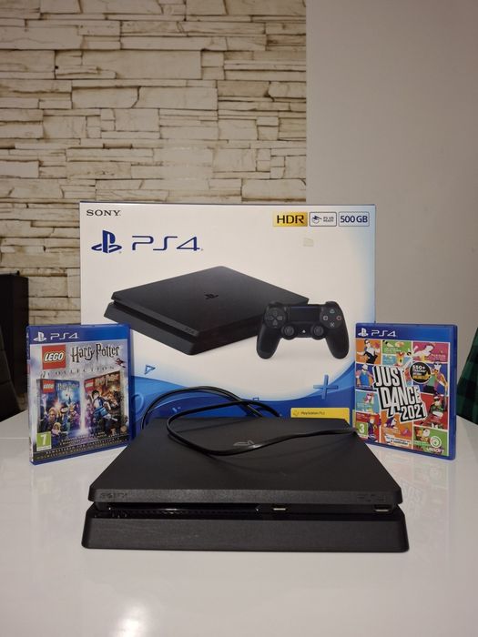 PS 4, 500 GB, 2 gry