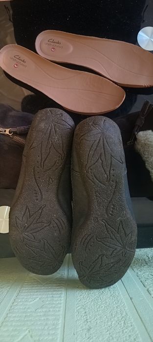 Сапожки Clarks валенки натуральна замша
