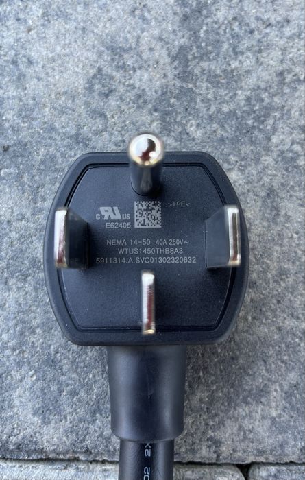 Конектор / хвіст зарядки NEMA 14-50 40A 250v adapter