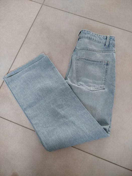 Spodnie damskie szerokie jeans używane Sinsay, rozmiar 32