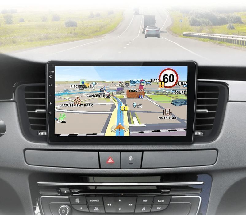 Radio 2DIN Android Auto CarPlay Navi GPS Bluetooth Peugeot 508 4/64GB