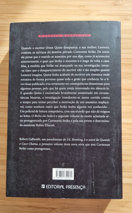 Livro O Bicho-da-Seda Robert Galbraith
de Robert Galbraith