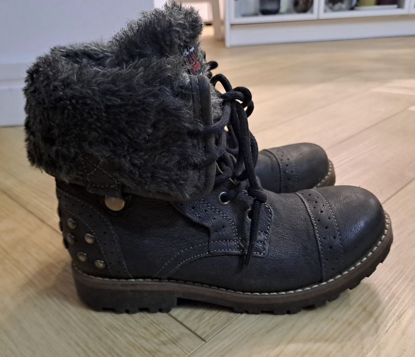Skórzane zimowe buty LASOCKI YOUNG 33