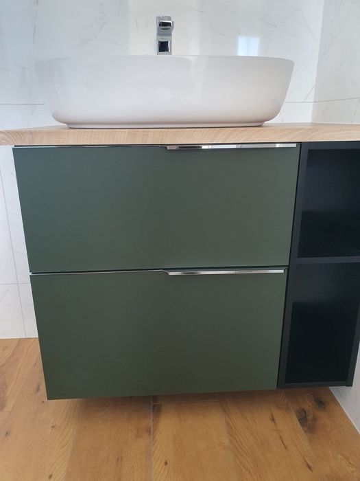 Nowa komoda Elita Look 60 2s Forest green matt + uchwyty chrom