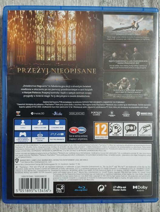 Gra Dziedzictwo Hogwartu Polska Wersja PS4/PS5 Playstation