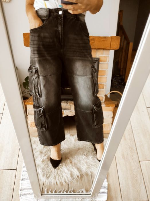 Hit sezonu Modne dżinsowe spodnie Baggy Bershka 346