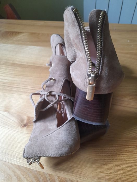 Buty damskie zamszowe