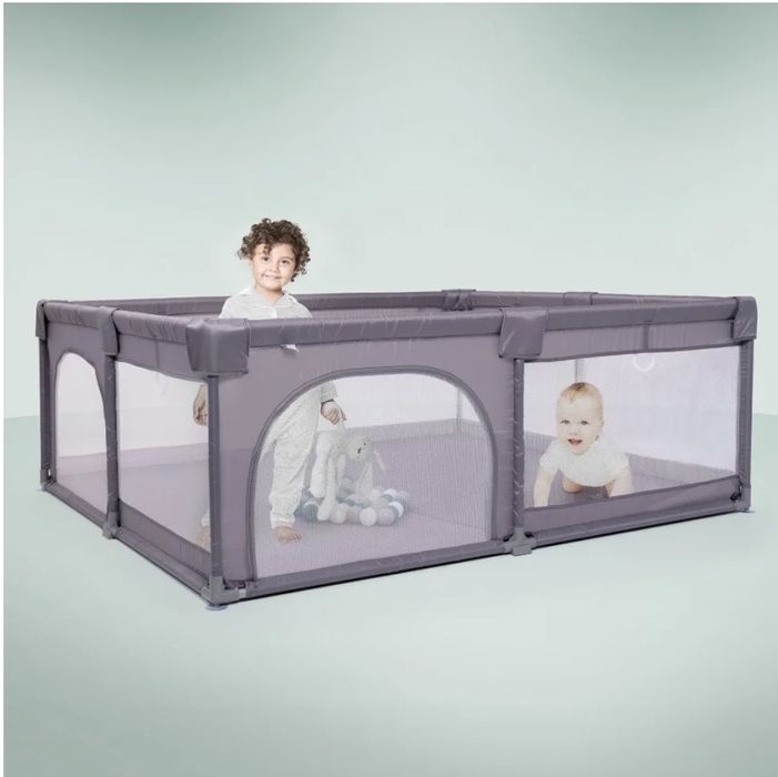 Parque BabyGo XL 180x150cm – Grande, Seguro e Fácil de Arrumar