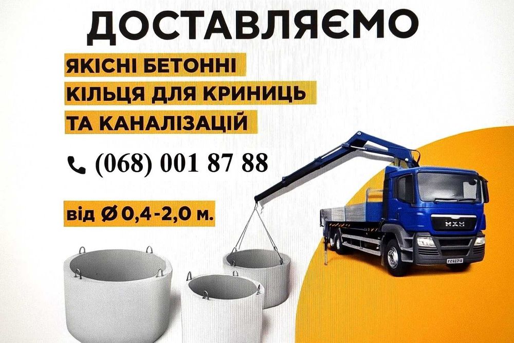 Бетонні кільця для септику