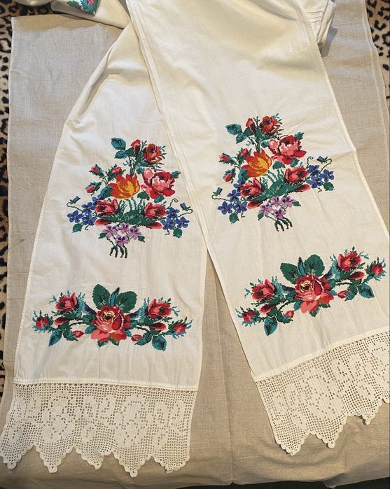 Рушники вишиті хрестиком Полтавщина  старовинні