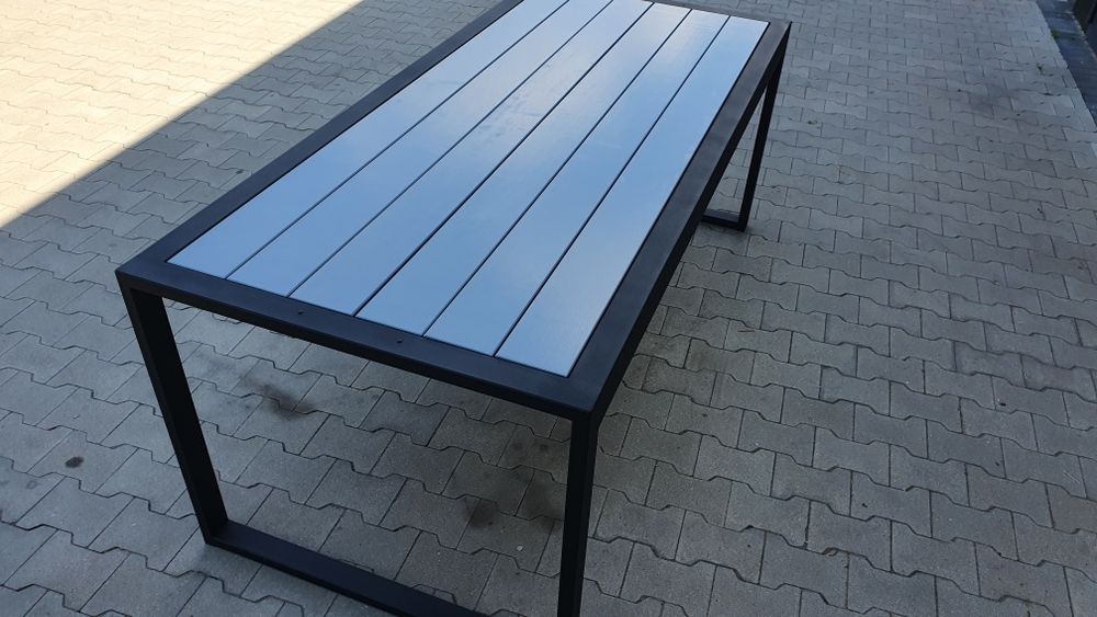 Stół tarasawy ogrodowy duży stabilny 200x100x77