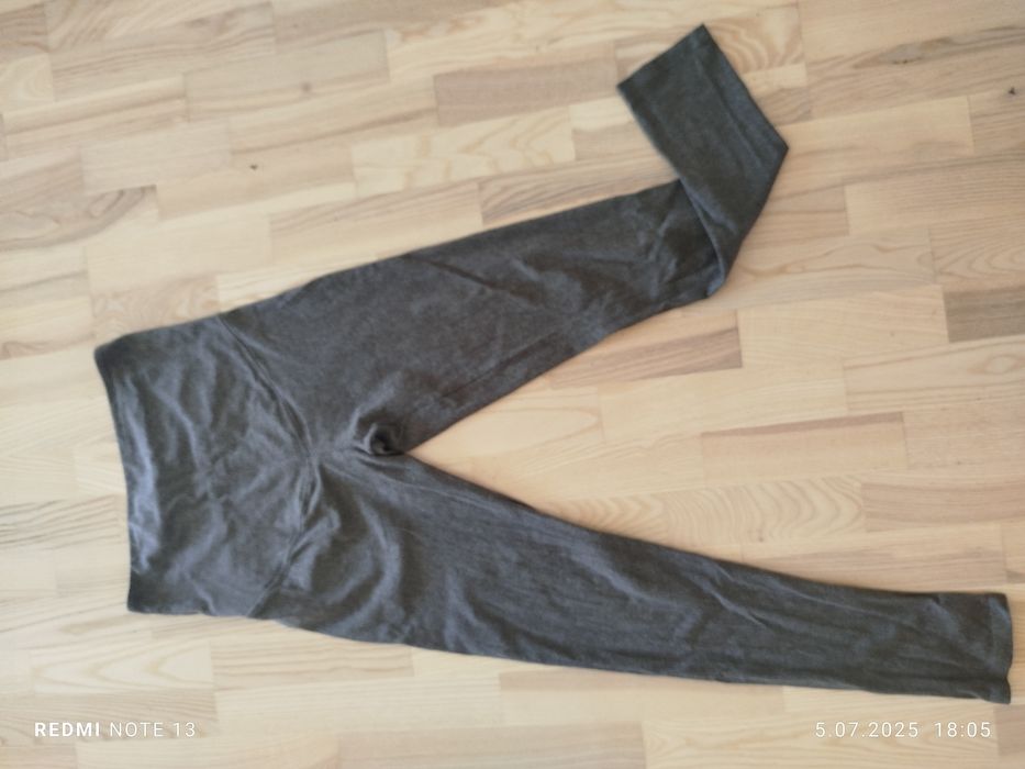 Szare wygodne legginsy ciążowe esmara mama 36/38