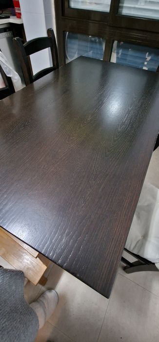 Mesa de cozinha em carvalho maciço