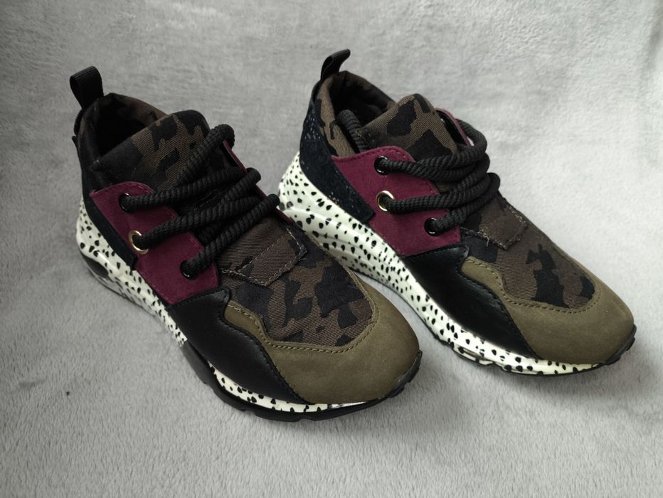 Sneakersy Steve Madden JCLIFF rozmiar 33 Oliwkowe stan bardzo dobry