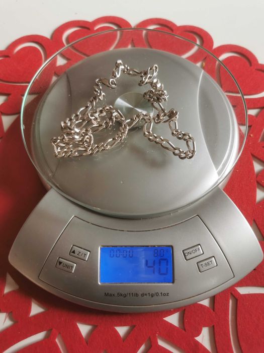 Srebrny łańcuszek pruba 925