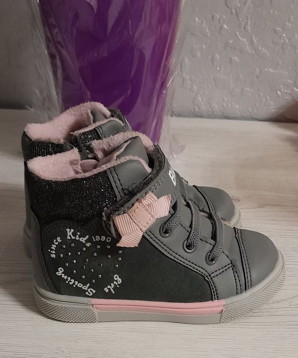 Демісезонні чобітки кросівки для дівчинки розмір 22