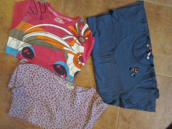 varias camisolas-10/12 anos