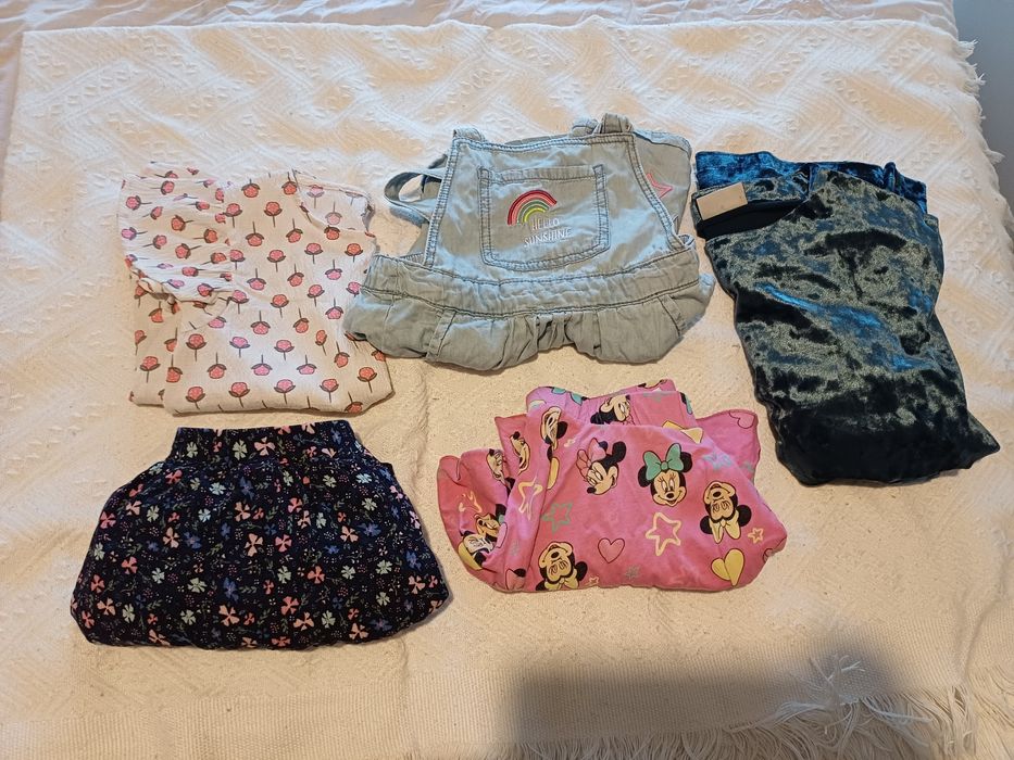 Zestaw ubrań 116 cm. Dziewczęce x5szt