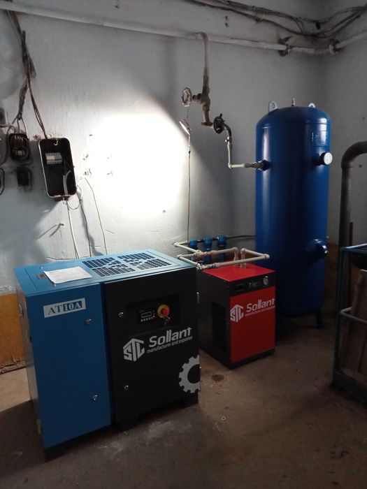 Гвинтовий компресор Sollant AT-20A 15 кВт | 2 м³/хв | 8–10 бар Новий