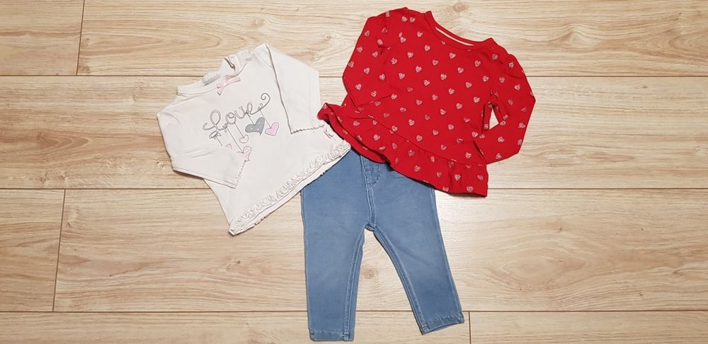 Komplet zestaw dziewczęcy HM cocodrillo baby club rozm 68