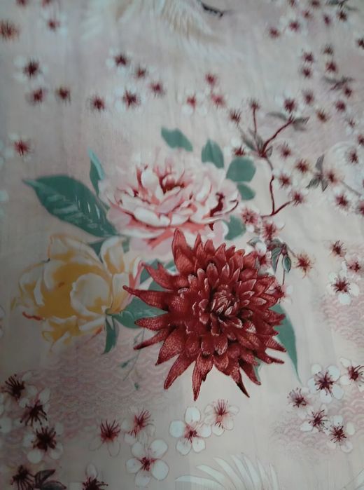 OVS Сакура Журавли Японский Мотив Большая Шаль палантин платок накидка