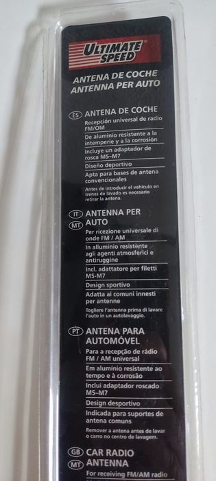 Antena para automóveis "Ultimate Speed" NOVA