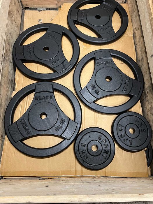 Obciążenie żeliwne z uchwytami typu kierownica 31mm kpl. 2x 20kg