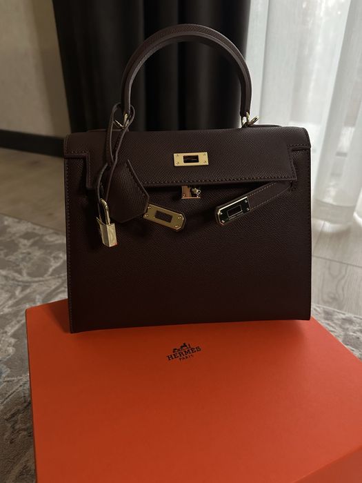 Продам сумку Hermes Kelly 25 chokolate