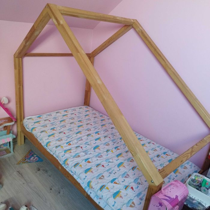 Łóżko dziecięce domek kompletne