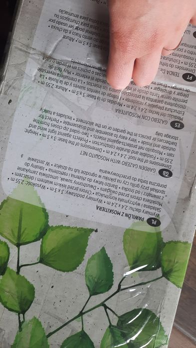 Pawilon ogrodowy z moskitierą 3x3m