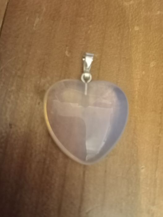 Serce opalit zawieszka wisior  kamień naturalny