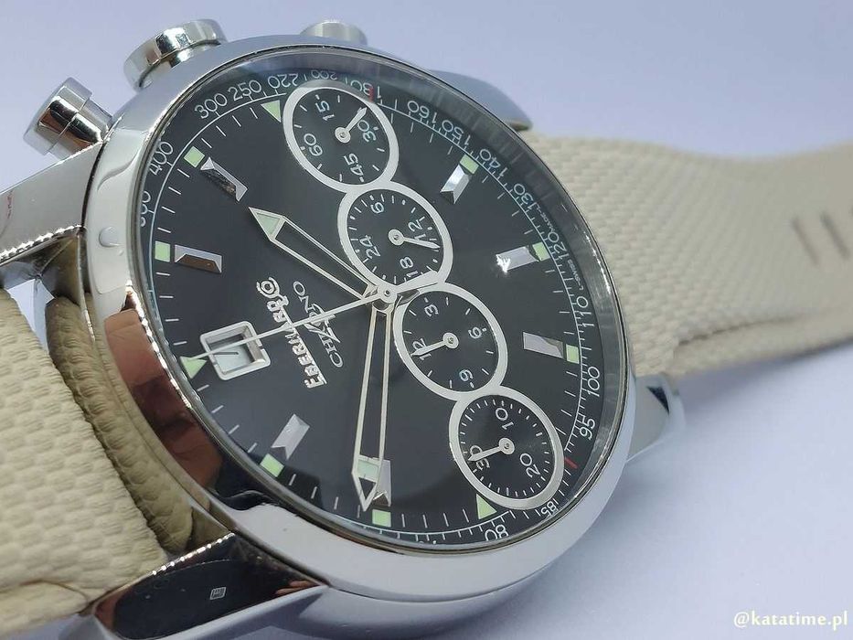Zegarek męski Eberhard & Co.Chronograph ref. 31041 automatyczny data 40mm zegarek męski