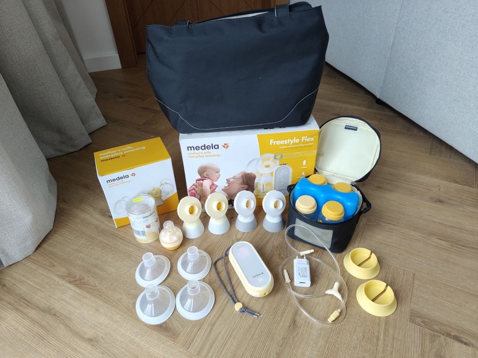 Zestaw laktator Medela Freestyle Flex + dużo gratisów