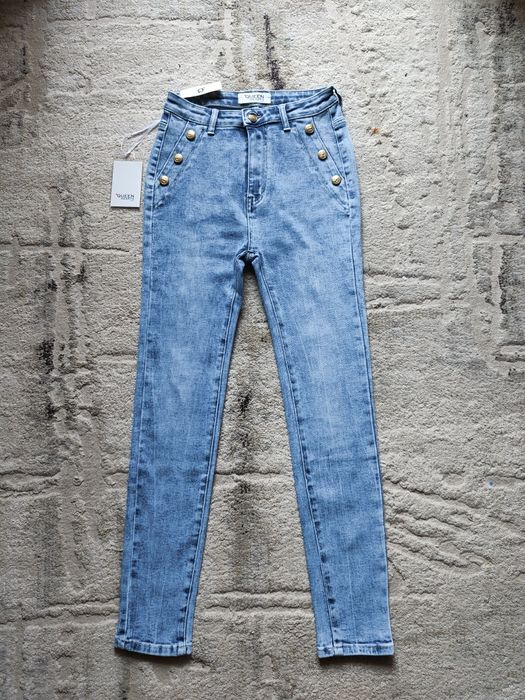 Spodnie damskie skinny jeans rurki 38 M Queen Hearts nowe z metką