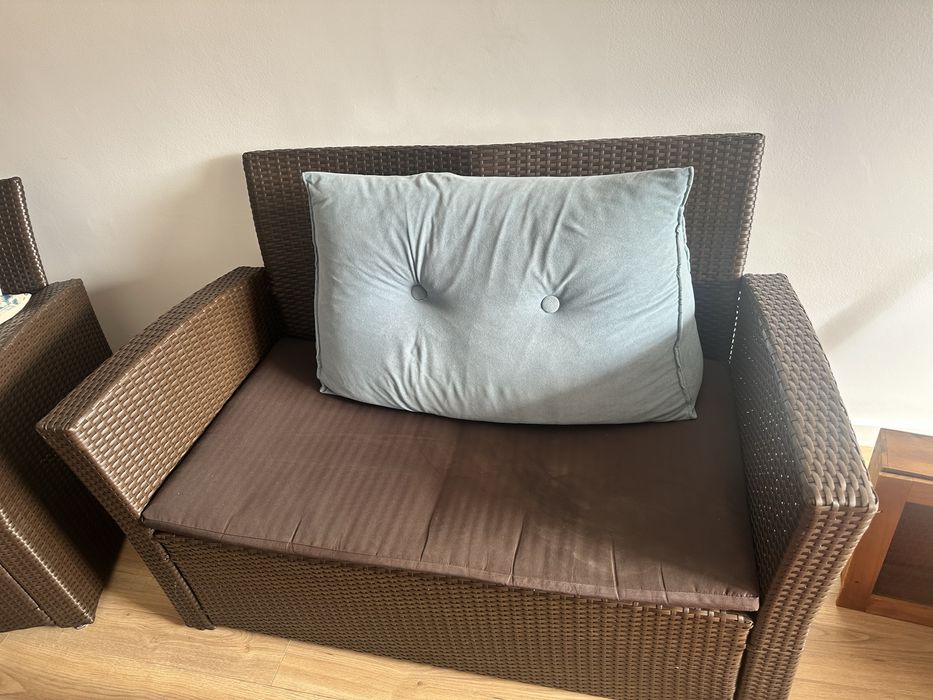 Sofá e poltrona de jardim/exterior