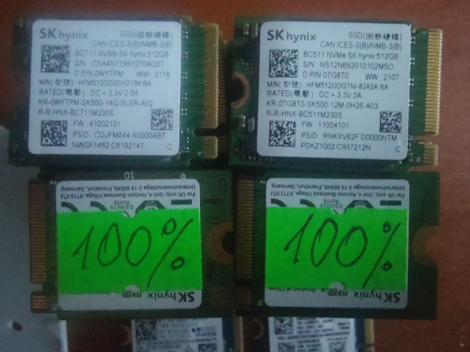Швидкі SSD M.2 2,5" 64/128/160/256/480/512Gb NVMe/SATA Samsung Hynix