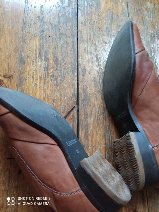 Półbuty damskie skórzane