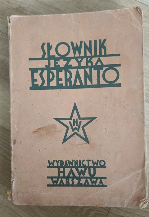 Słownik języka esperanto 1932