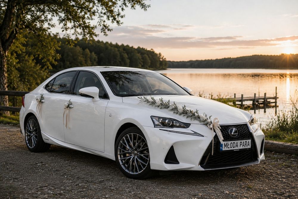 Auto do ślubu, samochód do ślubu. Lexus is350