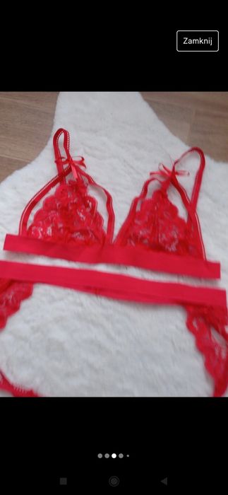 Komplet bielizny koronkowej